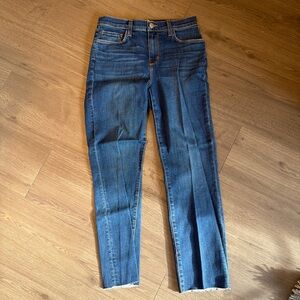 L'AGENCE Dark Blue Ankle Jeans